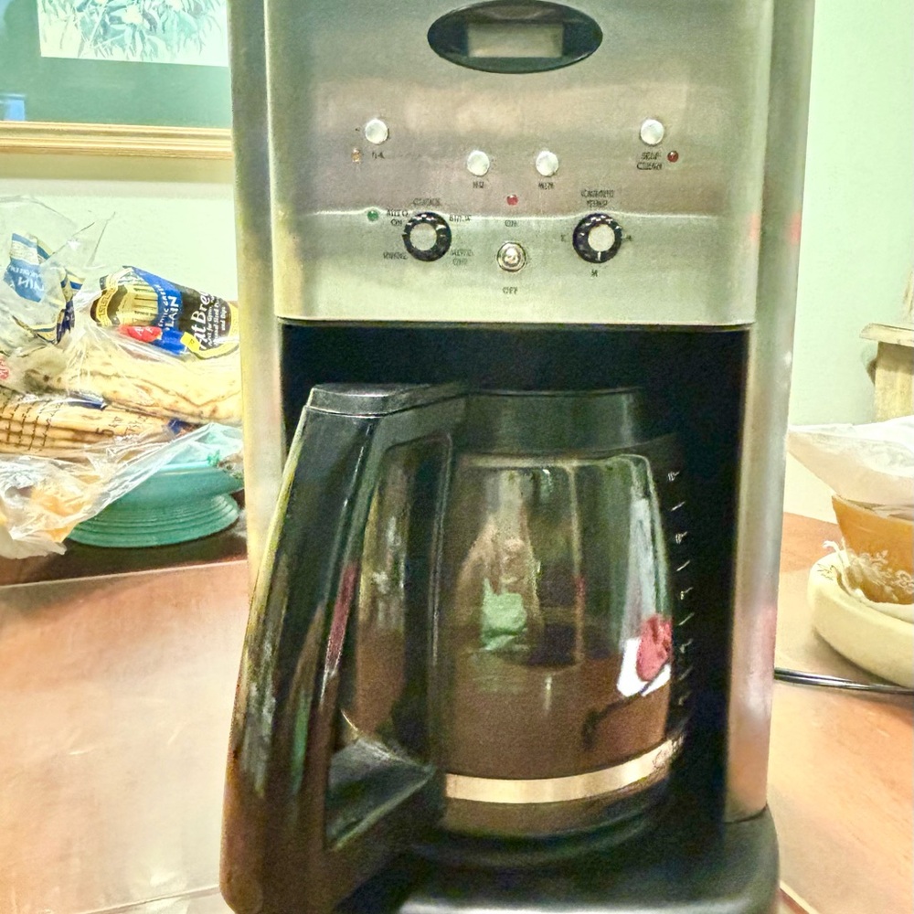 Cuisinart Silver and Black Coffee Maker